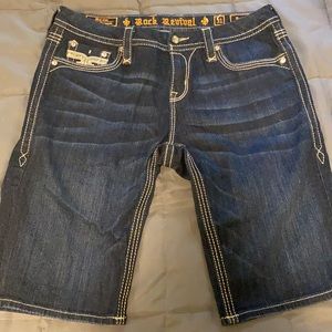 Mid length rock revival shorts